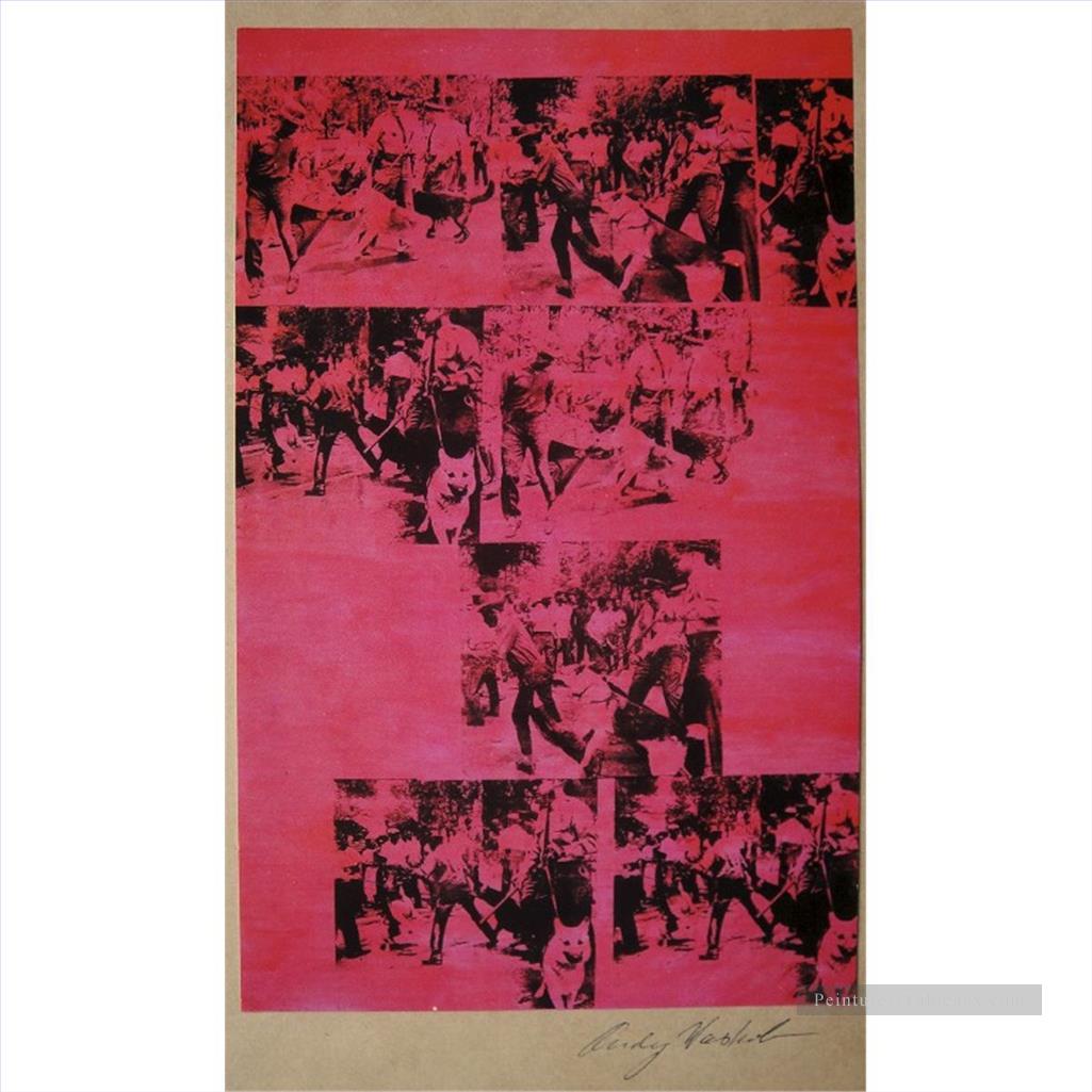 Red Race Riot Andy Warhol Peintures à l'huile